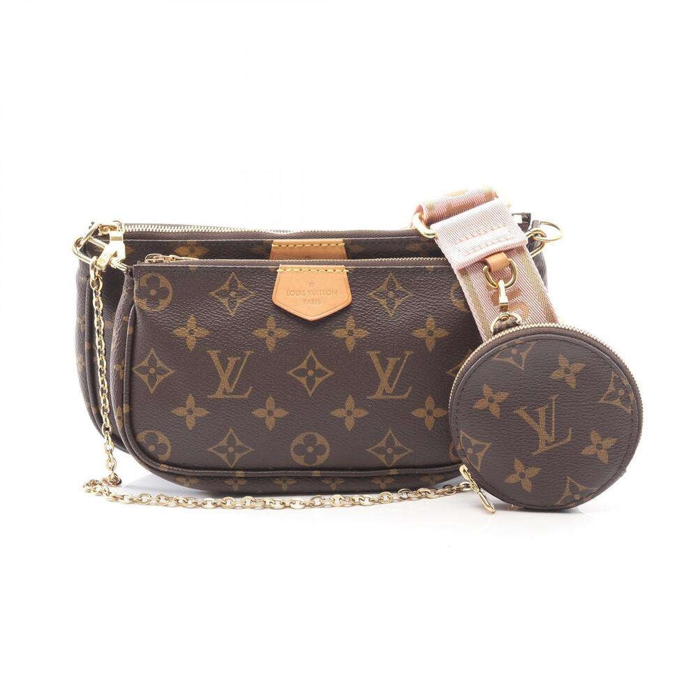 Louis Vuitton Multi Pochette Accessoires Shoulder Bag Canvas Leather Monogram
